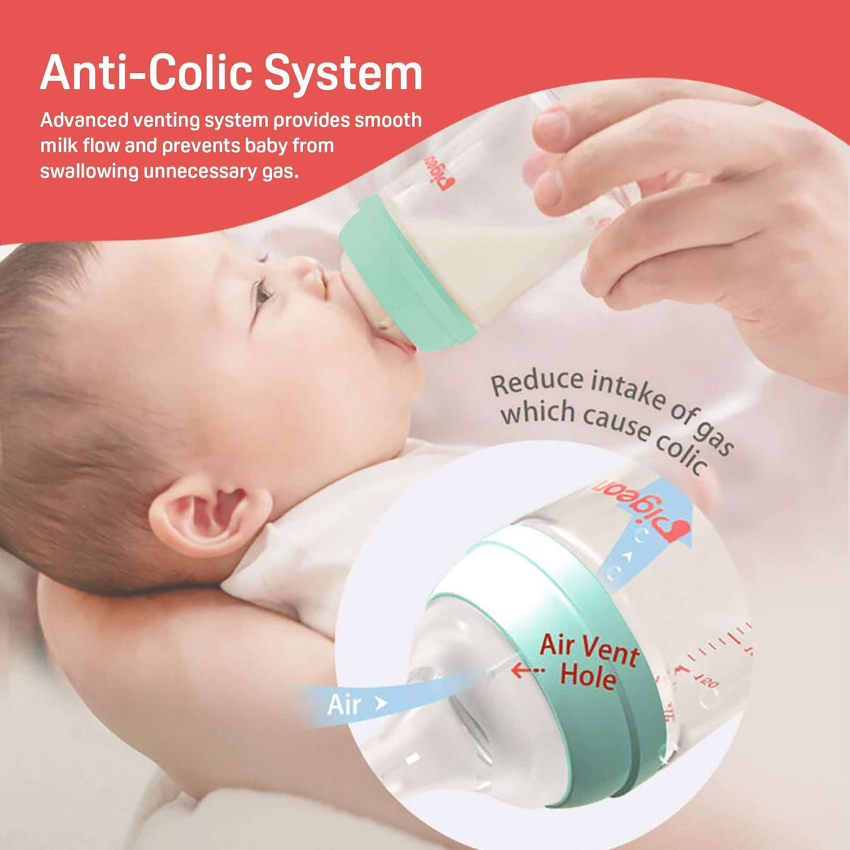 Pigeon Glass Nursing Bottle with Softlatch Nipple 160ml