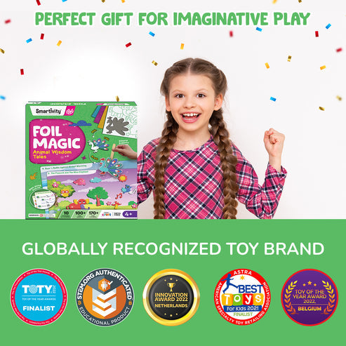Smartivity Foil Magic - Animal Wisdom Tales 4 - 8Y