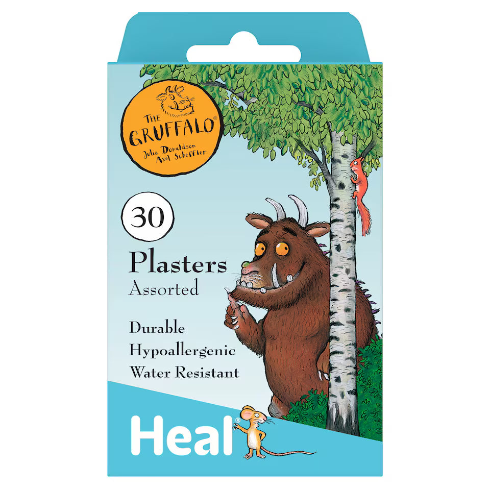 Heal Gruffalo Kids Plasters-Assorted 30 Pack – Multicolor