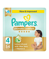 Pampers Ultimate Comfort Taped Diapers Size 4 9–14kg 54 Count – White