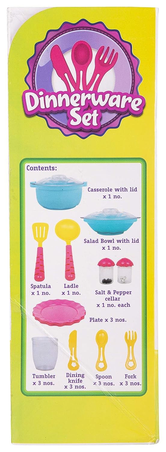 Giggles Dinnerware Play Set 23-Piece 3Y+ β Multicolor