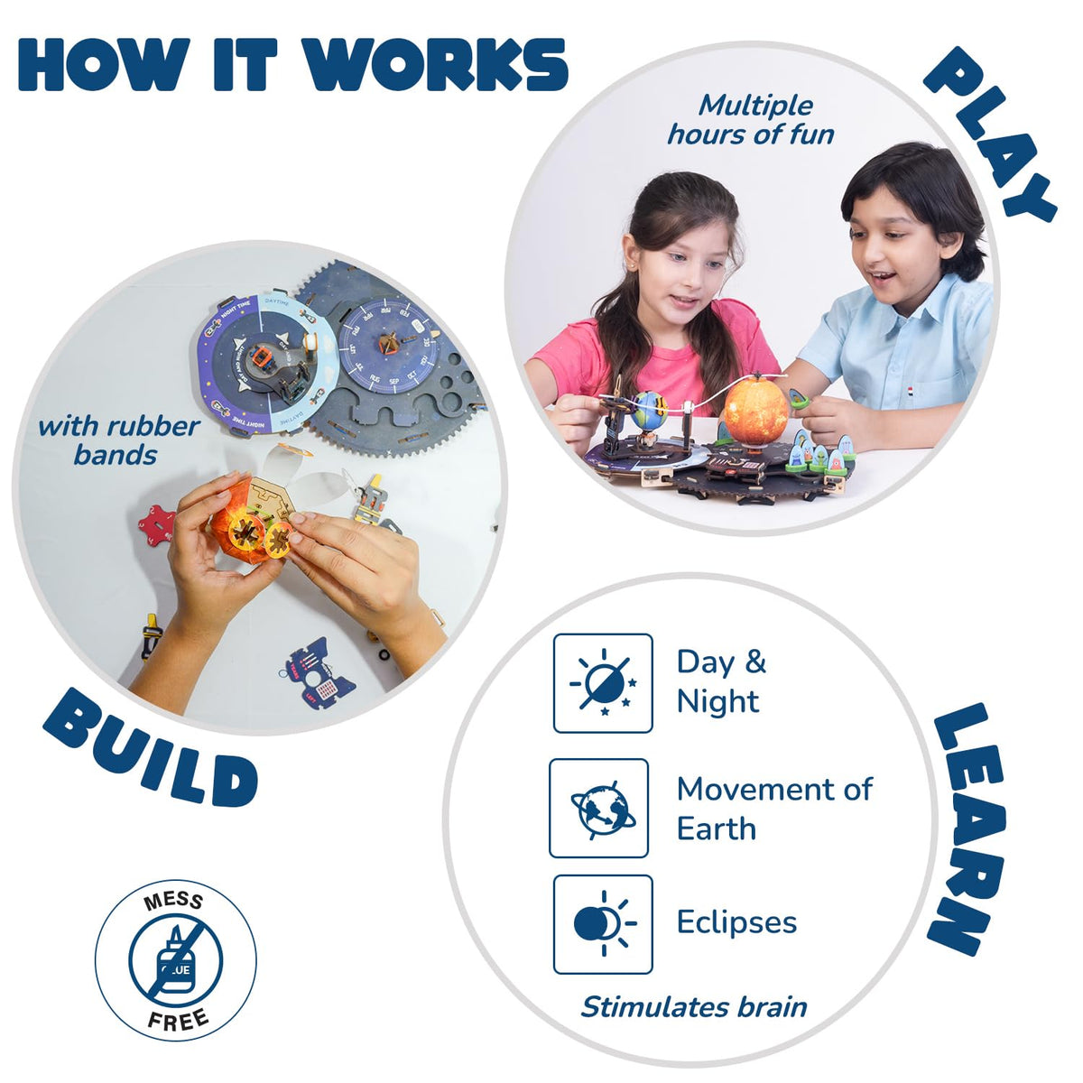 Smartivity Earth Sun Moon DIY Space Shooters STEM Science Kit 8Y+