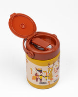 Kicups Joyful Jar Stainless Steel Insulated Food Jar 488 ml Little Builders