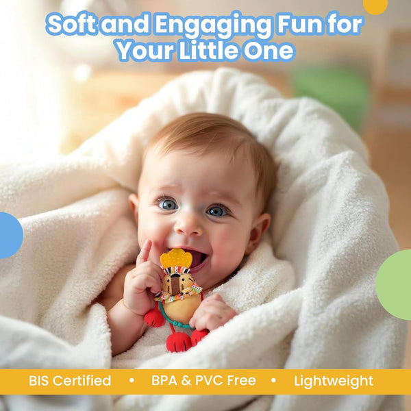 Nuluv Jittery Lino Rattles & Teether
