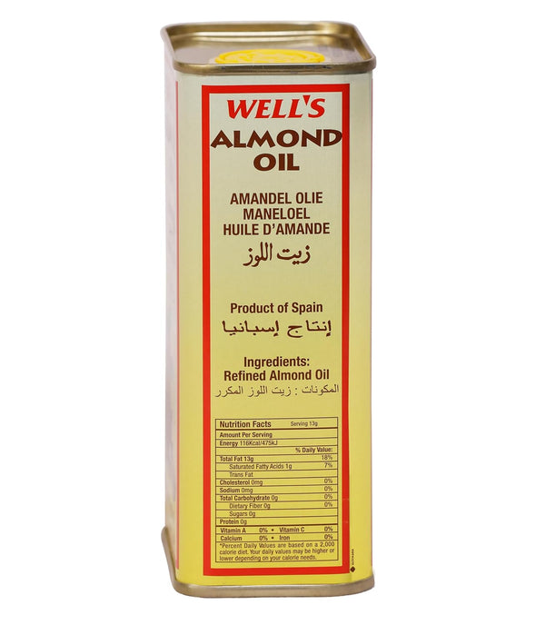 Well'S 100% Pure Almond Oil Packed And Imported From Spain 400Ml