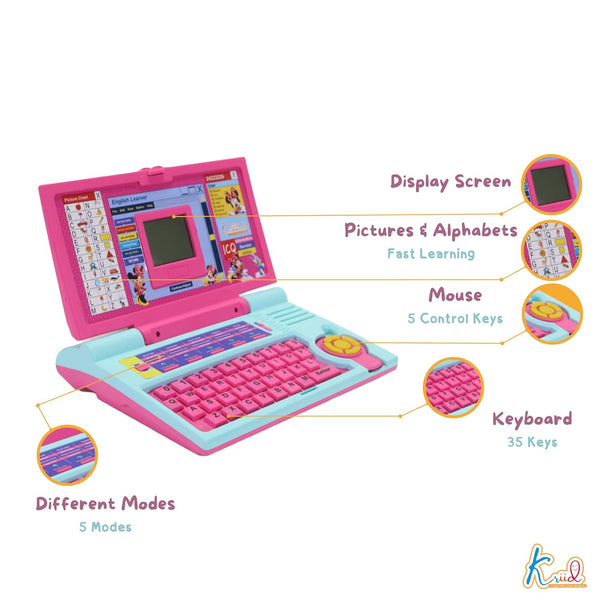 Kriiddaank Disney Minnie Mouse Laptop English Learning