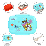 Youp Stainless Steel Silicone Rings Kids Lunch Box - Unicorn