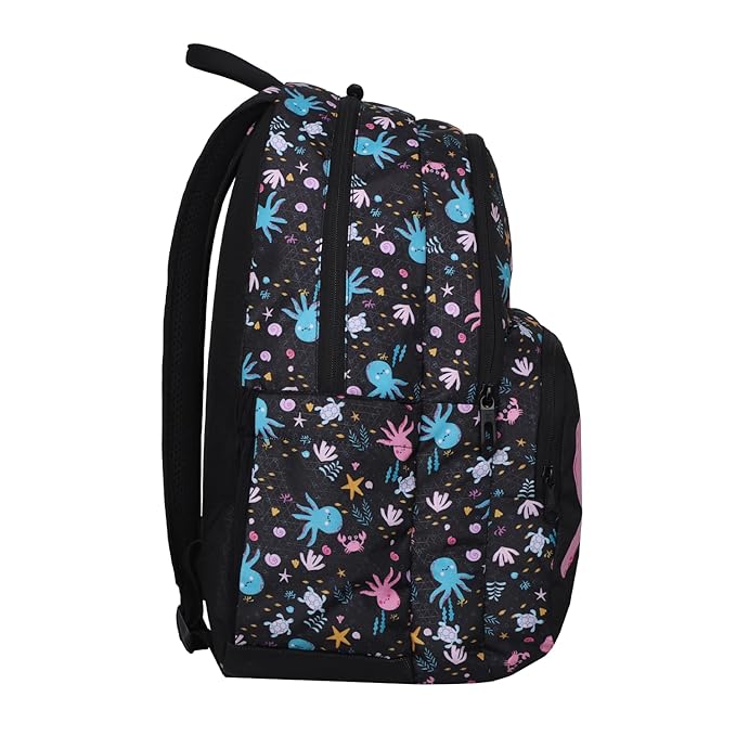 Arctic Fox Wink Octopus Kids School Backpack 21L – Black