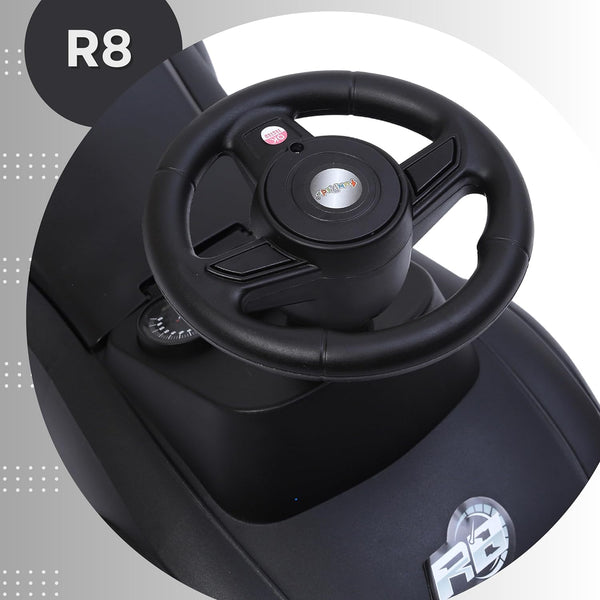 Dash R8 Kids Push Ride On with Horn, Music, Light, Backrest and Under Seat Storage - 1 to 3 Years