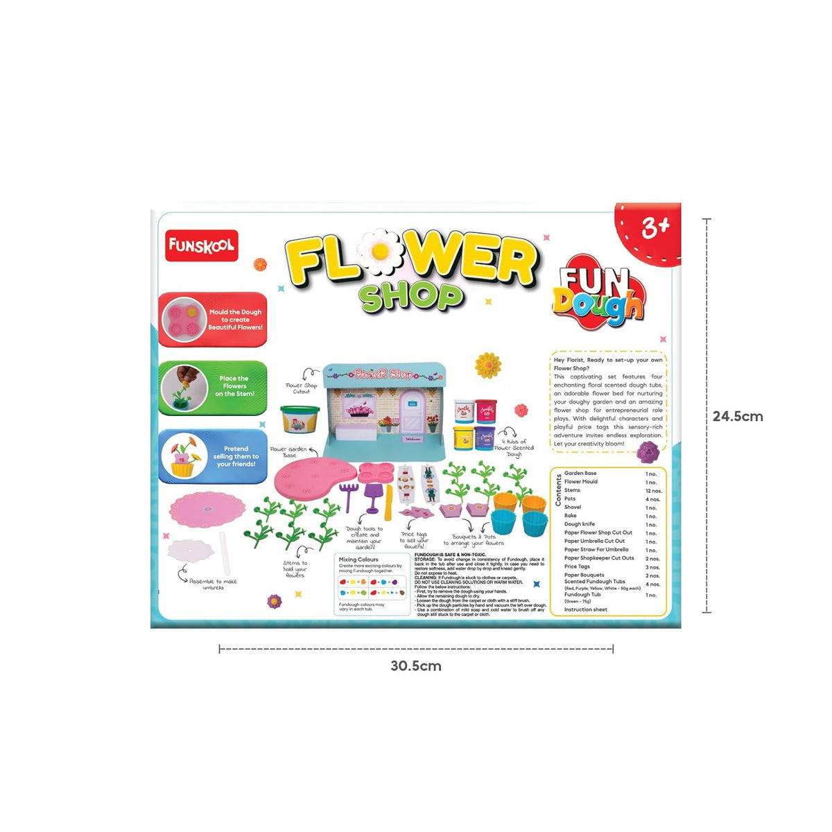 FunDough Clay Flower Shop Playset