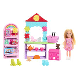 Barbie Chelsea Can Be Toy Store Playset with Small Blonde Doll, Counter & Display Furniture & 15 Accessories