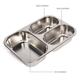 Youp Stainless Steel Silicone Rings Kids Lunch Box - Unicorn
