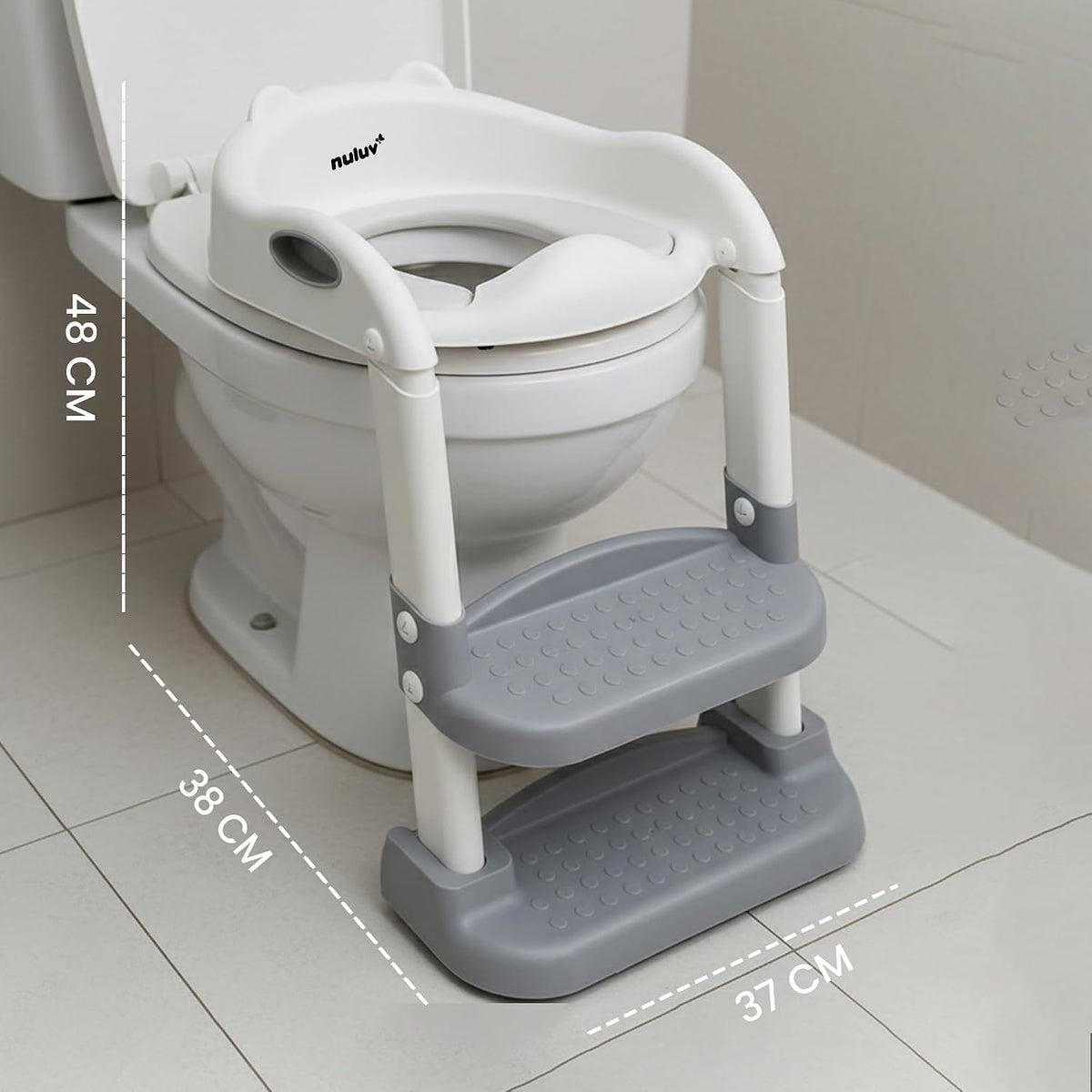 Nuluv Baby Potty Training Seat with Step Ladder Adjustable Size