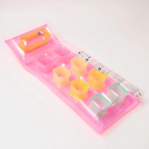 Sunnylife Multicolor Inflatable Retro Lie-On Flash Back