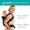 Infantino Carrier Flip 4-in-1 Light & Airy Convertible Black Denim
