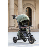 QPlay Comfo Max 8-in-1 Foldable Tricycle 10 Months-6 Years Olive Green