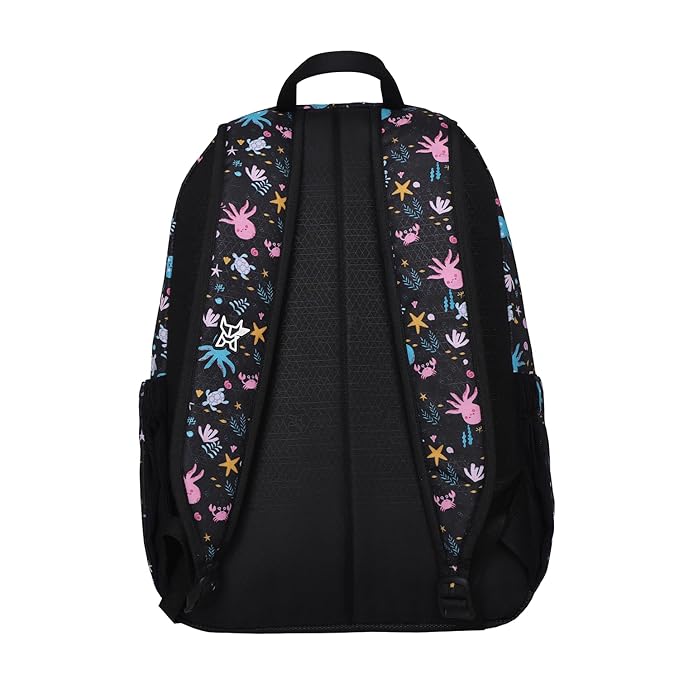 Arctic Fox Wink Octopus Kids School Backpack 21L – Black