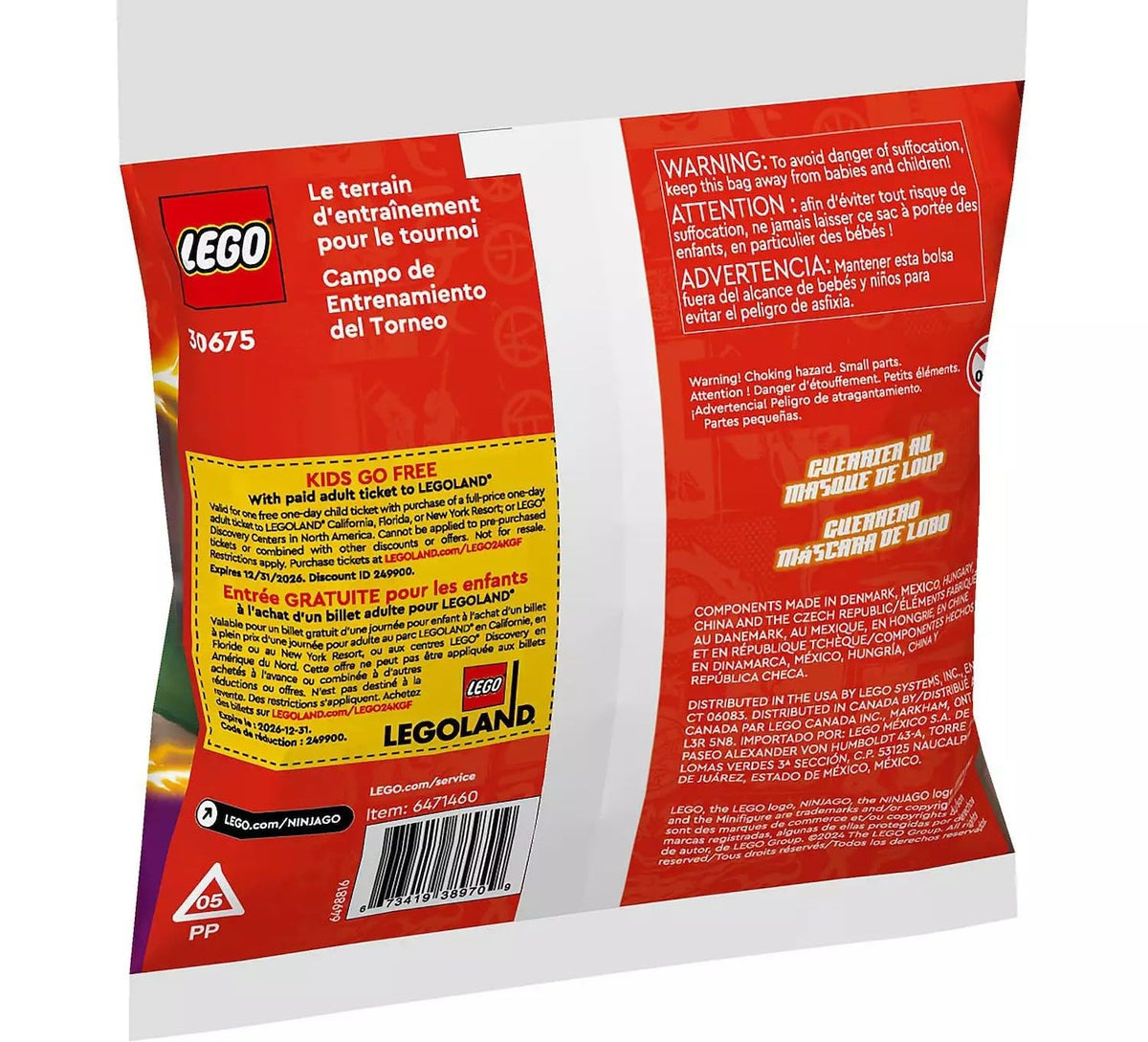 LEGO NINJAGO Tournament Training Ground 49 Pieces Multicolour