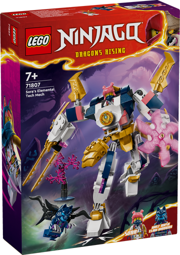 LEGO NINJAGO® Sora’s Elemental Tech Mech Toy 7+ 209Pcs 71807