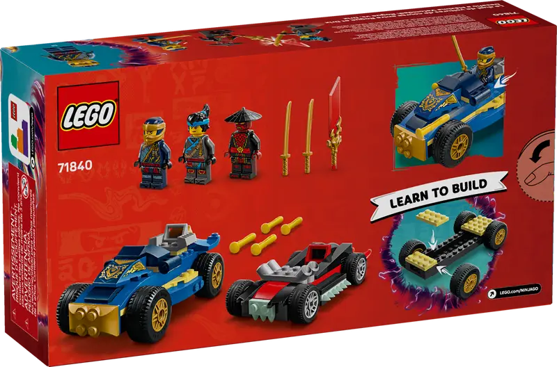 LEGO Ninjago Rogue vs. Drix Race Car Duel 4+ 111Pcs 71840
