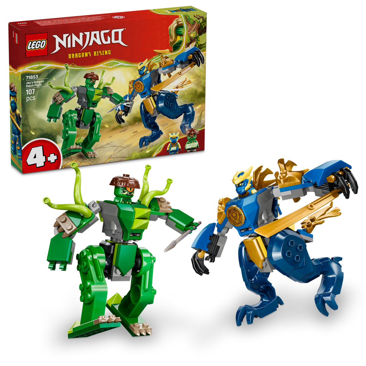 LEGO NINJAGO Jay's Dragon Mech Fight 107 Pieces 10 cm Multicolour