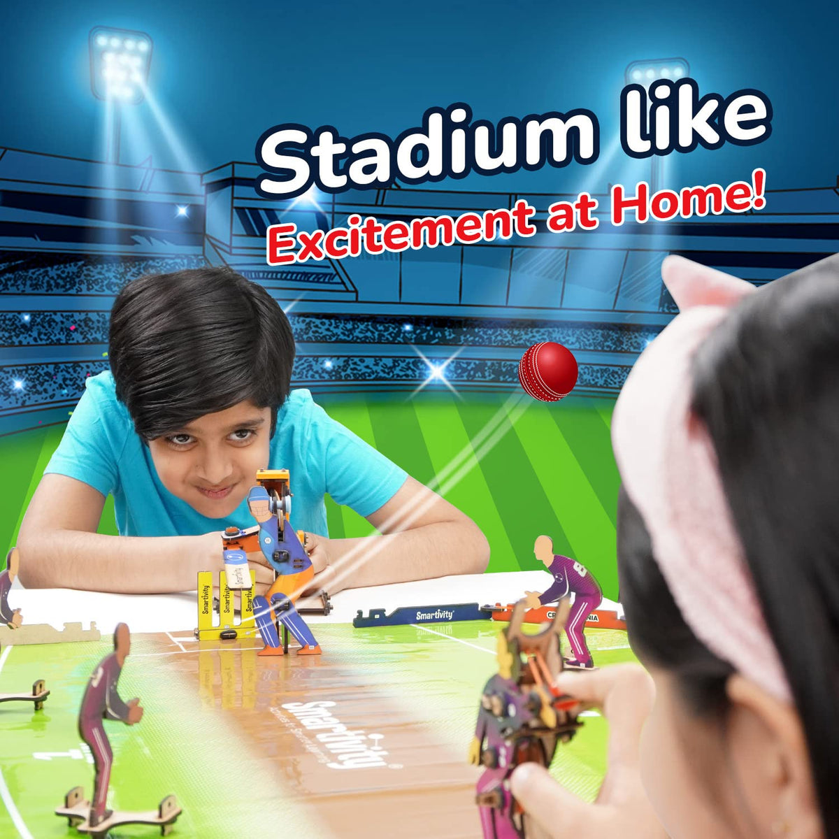 Smartivity Cricket Mania DIY STEM Tabletop Cricket Game 8Y+