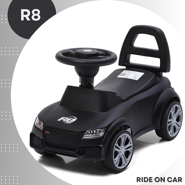 Dash R8 Kids Push Ride On with Horn, Music, Light, Backrest and Under Seat Storage - 1 to 3 Years