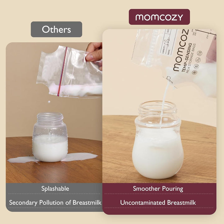 Momcozy Spout Breastmilk Storage Bags - 120 Pcs