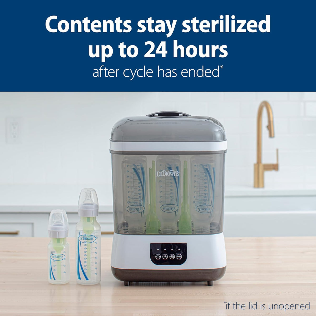 Dr. Brown’s Bottle Sterilizer and Dryer 6 Bottle Capacity White