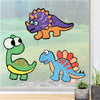 Imagimake Fleximos Dinos Pals DIY Window Art – Dotz Multi-Colour Air Dry Clay Art Playset