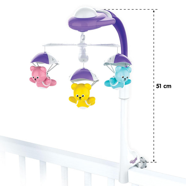 Giggles - Bear Melody Crib Mobile for New Born Babies