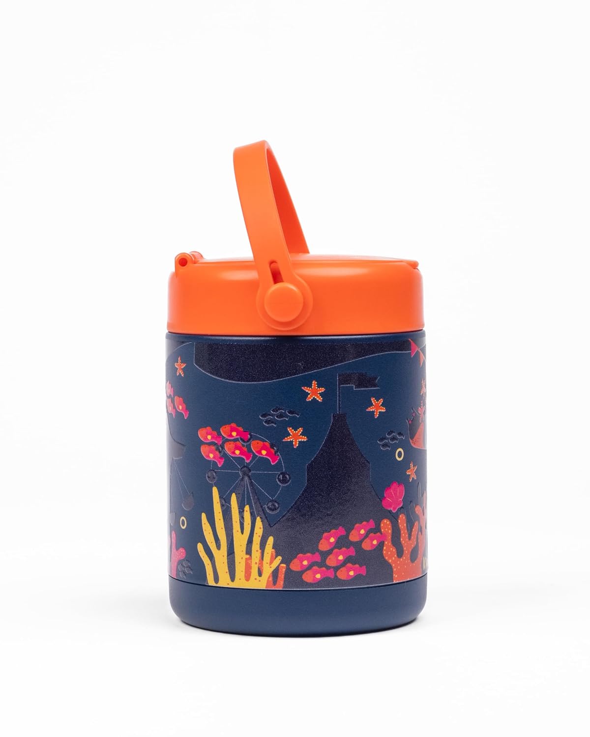 Kicups Joyful Jar Stainless Steel Insulated Food Jar 488 ml Blue