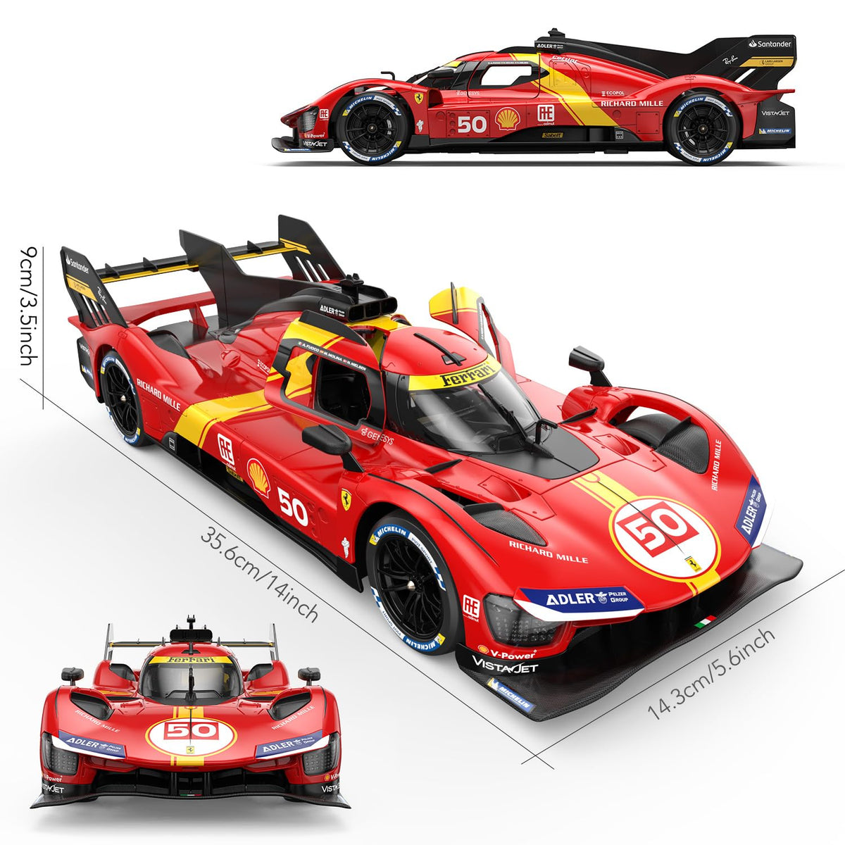 Rastar Ferrari 499P 1:14 Remote Control Racing Car – Red – 6 Years+