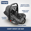 Hopop Carry Cot Cum Car Seat - Grey