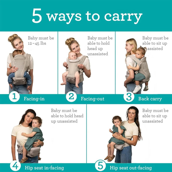 nfantino Hip Rider Airy 5-in-1 Hip Seat Carrier,