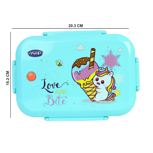 Youp Stainless Steel Silicone Rings Kids Lunch Box - Unicorn