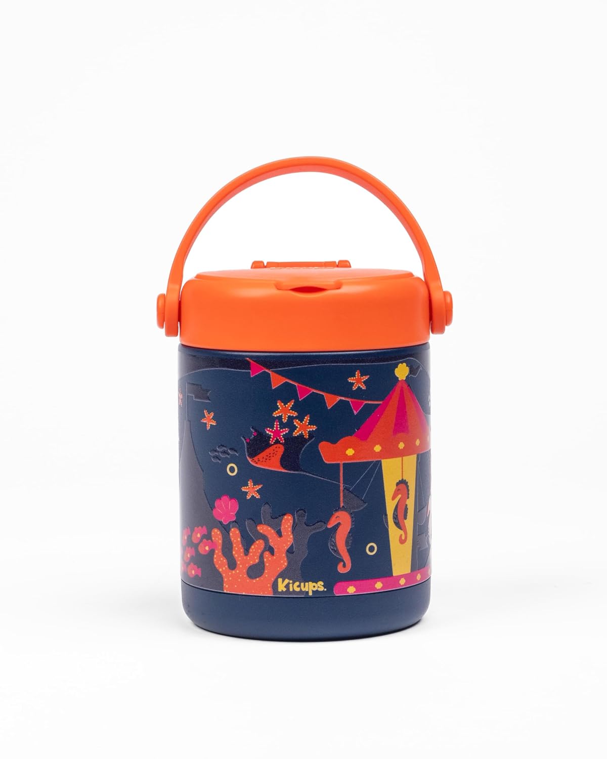 Kicups Joyful Jar Stainless Steel Insulated Food Jar 488 ml Blue