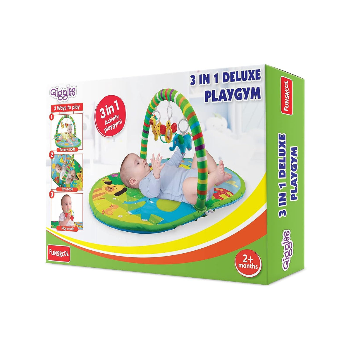 Giggles 3 In 1 Deluxe Baby Play Gym – Multicolor
