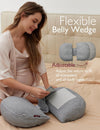 Pregnancy Pillow Momcozy W-Shaped Maternity Side Sleeper Pillow Regular – Grey
