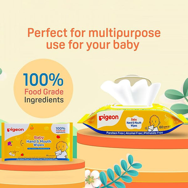 Pigeon Baby Wipes (60 sheets)