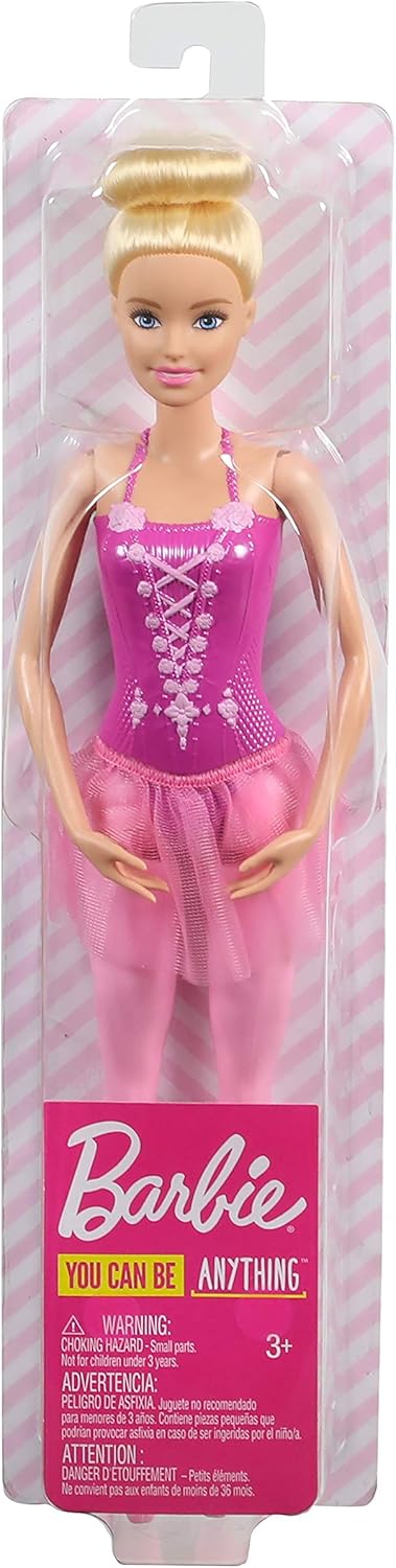 Barbie Ballerina Doll Blonde with Removable Pink Tutu – GJL59