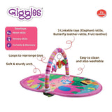 Giggles 3 In 1 Deluxe Baby Play Gym – Pink