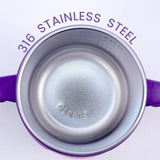 The Little Bunny Hop In Style Stainless Steel Insulated Baby Sipper Bottle 260 ml Purple