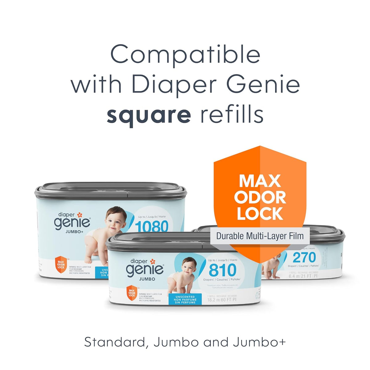 Diaper Genie Select Pail One Size Lily White