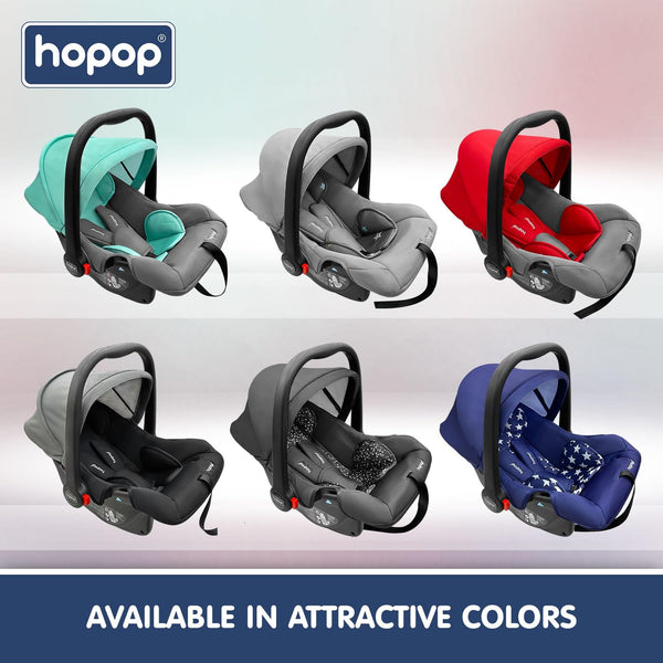 Hopop Carry Cot Cum Car Seat - Grey