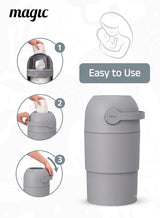 Magic Thoth M Diaper Pail 45 × 24 cm Concrete