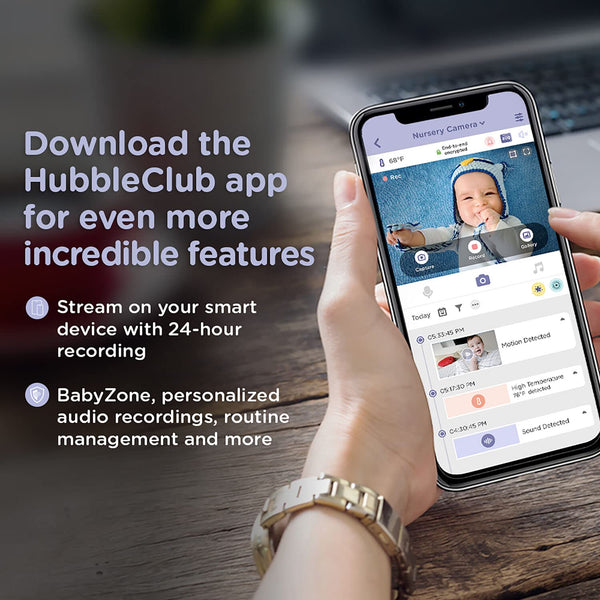 Hubble Connected Nursery Pal Glow Smart Connected