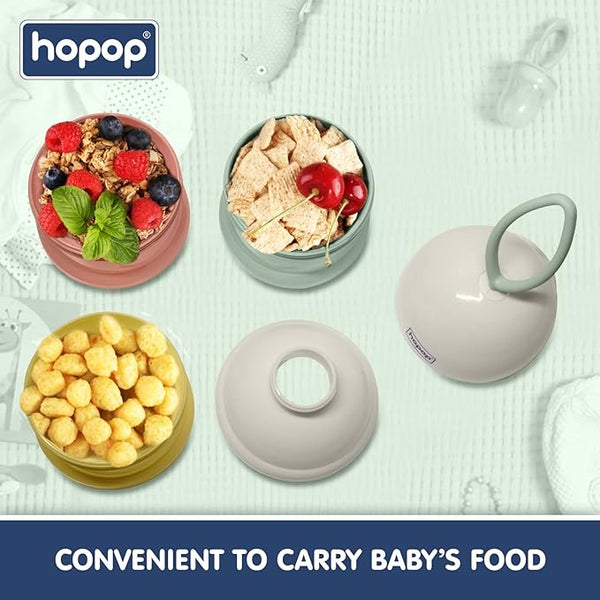Hopop Multi Functional Milk Powder Container - Assorted Colour
