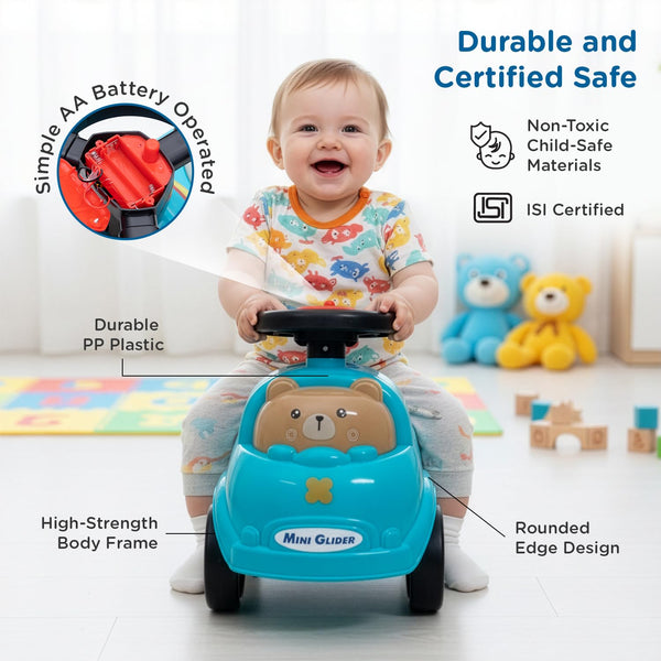Mee Mee Mini Glider Kids Ride-On Car 1–3Y – Blue