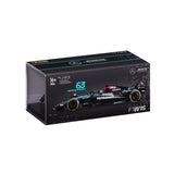 Bburago 2024 Mercedes-AMG W15 #63 George Russell 1:24 F1 Model with Acrylic Display Case
